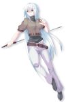  girl listless_time long_hair original solo sword weapon white_hair 