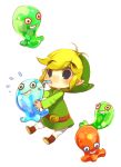  bad_id black_eyes blonde_hair chibi chuchu grin hat link mitsubachi_koucha nintendo pointy_ears smile straw the_legend_of_zelda toon_link 