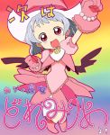  cosplay crossover kintaro magical_girl ojamajo_doremi pun rainbow_background remilia_scarlet touhou translated translation_request 