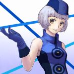  artist_request elizabeth elizabeth_(persona) gloves hat persona persona_3 short_hair silver_hair smile takahito yellow_eyes 