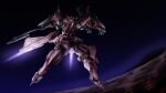  black_background ef-2000_typhoon_(muvluv) flying highres holding holding_sword holding_weapon kawasemi_alter looking_ahead mecha muvluv muvluv_alternative no_humans open_hand science_fiction solo sword weapon yellow_eyes 