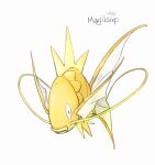  alternate_color black_eyes character_name commentary_request fish full_body gen_1_pokemon magikarp ngr_(nnn204204) no_humans open_mouth pokemon pokemon_(creature) shiny_pokemon simple_background solo white_background 