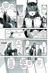 arknights comic doctor_(arknights) dusk_(arknights) expressive_tail tagme tail tail_wagging