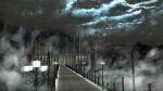  3d castle clouds cloudy_sky copyright_request dark fog kayano_(goth-phantasma) lamppost no_humans scenery sky window 