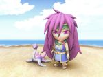  artist_request beach faris_scherwiz final_fantasy final_fantasy_v headband kimakura purple_hair syldra violet_eyes 