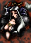  breasts cleavage final_fantasy final_fantasy_viii lips solo ultimecia white_hair 