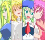  aino_heart arcana_heart arcueid_brunestud blazblue column_lineup crossover cut-in fate/stay_night fate_(series) minami_kunimusu noel_vermillion saber tsukihime 