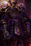  armor cape final_fantasy final_fantasy_iv golbeza helmet male shoulder_pads solo tsuya_iruka 
