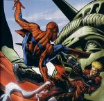 battle crossover marvel spider-man statue_of_liberty trigun vash_the_stampede 