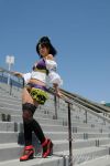  1girl black_hair cosplay final_fantasy final_fantasy_xiii lebreau photo solo thighhighs 