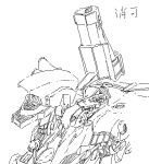  armored_core armored_core_4 kisaragi_kuon mecha monochrome 