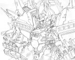  granzon mecha monochrome sketch super_robot_wars tagme 