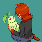  chikorita green nintendo pokemon redhead silver_(pokemon) 