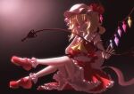  1girl :d flandre_scarlet highres laevatein_(touhou) nke open_mouth smile solo touhou 
