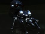  3d black ghost_in_the_shell highres mecha realistic tachikoma wallpaper 