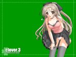  clover clover_(game_cg) green highres nishimata_aoi thighhighs wallpaper 