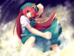  action highres hong_meiling motion_blur solo touhou wallpaper 