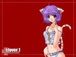  cat_ears catgirl clover clover_(game_cg) highres nishimata_aoi red wallpaper 