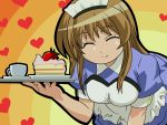  cake momose_kurumi pani_poni_dash tagme waitress 