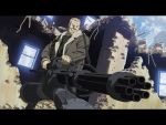  batou ghost_in_the_shell ghost_in_the_shell_stand_alone_complex gun machine_gun weapon 