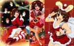   angel asahina_mikuru bunnygirl christmas koizumi_itsuki kyon nagato_yuki santa_costume santa_hat suzumiya_haruhi suzumiya_haruhi_no_yuuutsu winter  