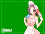  clover clover_(game_cg) green highres nishimata_aoi popsicle wallpaper 