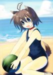  animal_ears color_issue hatori_piyoko school_swimsuit swimsuit tail 
