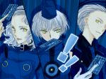  all-out_attack blue_card card elizabeth elizabeth_(persona) family gloves hat holding holding_card lime_(pixiv) margaret persona persona_3 persona_3_portable persona_4 short_hair siblings smile teodor white_hair yellow_eyes 