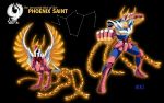  armor bird cloth constellation fist knights_of_the_zodiac male manly muscle mythology phoenix_ikki saint_seiya 