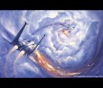  ace_combat_zero aerial_battle afterburner airplane battle cloud commentary damaged dogfight explosion f-15 fighter fighter_jet fire flame jet larry_foulke letterboxed pixy plane pvtskwerl single_wing solowing_pixy wings 