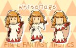  3girls blonde_hair cape female final_fantasy final_fantasy_tactics hood long_hair nawashiro robe twintails white_mage white_mage_(fft) 