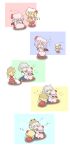  &gt;_&lt; :3 =_= chibi comic cowering cuddling flandre_scarlet headwear_switch highres hug izayoi_sakuya maid miyo_(miyomiyo01) nyoro~n o_o pyonta remilia_scarlet scared siblings sisters sleeping tears touhou translated translation_request 