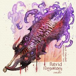  artist_name blood blood_on_weapon bone commentary dated english_commentary english_text fangs fangs_out fantasy fire original simple_background sinlaire slit_pupils sword weapon weapon_focus white_background 