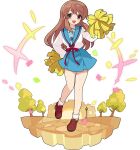  +++ 1girl artist_request asahina_mikuru bangs blue_sailor_collar blue_skirt breasts brown_eyes brown_footwear brown_hair castle confetti eyebrows_visible_through_hair fisheye full_body hand_on_hip hand_up highres holding holding_pom_poms knees_together_feet_apart lamppost leg_up loafers long_hair long_sleeves looking_at_viewer medium_breasts miniskirt non-web_source official_art open_mouth pom_pom_(cheerleading) red_ribbon ribbon sailor_collar school_uniform serafuku shiny shiny_hair shirt shirt_tucked_in shoes sidelocks skirt socks solo standing standing_on_one_leg suzumiya_haruhi_no_yuuutsu transparent_background tree white_legwear white_shirt world_flipper 