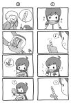  chibi child comic kaito monochrome o_o scarf shimota silent_comic smile translated vocaloid young 