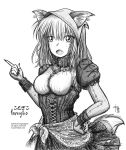  animal_ears collar corset komugiko megatokyo piro 