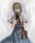  book finger_lick finger_to_mouth gloves hairband highres l-grey short_hair touhou 