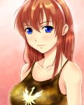  blue_eyes brown_hair bust dead_or_alive hairband highres hitomi jirousuzume ominaeshi_(shimapan) solo tank_top 