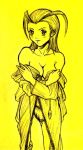  autumn_sacura female kingdom_hearts larxene simple_background solo yellow 