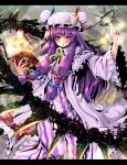  dress hat kabutoyama long_hair patchouli_knowledge purple_hair touhou 