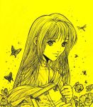 autumn_sacura butterfly dragonfly fire_emblem flower lucius male solo yellow 