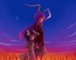  animal_ears bunny_ears holding_hands inaba_tewi long_hair monolith reisen_udongein_inaba short_hair touhou 