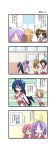  4koma ahoge aotan_nishimoto comic fang glasses hairband hiiragi_kagami hiiragi_tsukasa izumi_konata kusakabe_misao lucky_star minegishi_ayano ribbon school_uniform sweatdrop takara_miyuki translated translation_request 