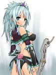  aqua_hair breasts heart horn horns kirin kirin_(armor) kochiya long_hair monster_hunter panties solo underwear 