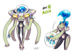  1girl alien bodysuit english_text galaxy gloves glowing glowing_eye glowing_mouth headwear_removed helmet helmet_removed multiple_views one_eye_covered original pilot_suit ryuusei_(mark_ii) simple_background smile spacesuit star_(symbol) turtleneck waving white_background 