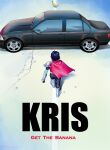  1other absurdres akira back banana blue_skin cape car colored_skin deltarune english_text floating_cape food fruit ground_vehicle highres kris_(deltarune) motor_vehicle parody scarf snowscapism 