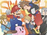  blonde_hair blue_eyes blue_overalls brown_hair cloud_strife facial_hair final_fantasy final_fantasy_vii fingerless_gloves gloves hat jewelry kingdom_hearts kingdom_hearts_i kirby kirby_(series) link male_focus mario multiple_boys mustache necklace open_mouth overalls pointy_ears redhead ryouto sephiroth short_hair silver_hair smile sora_(kingdom_hearts) spiky_hair super_mario_bros. super_mario_bros. super_smash_bros. the_legend_of_zelda the_legend_of_zelda:_breath_of_the_wild 