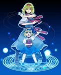  alice_margatroid alice_margatroid_(pc-98) blonde_hair blue_eyes book child hairband himekyo magic_circle multiple_girls short_hair time_paradox touhou touhou_(pc-98) 