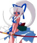  archer blue_eyes long_hair majikina_mina ponytail samurai_shodown samurai_spirits snk white_hair 