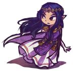  dress duplicate gloves headband linkerbell long_hair pixel-perfect_duplicate pointy_ears princess princess_hilda purple_hair purple_lips the_legend_of_zelda the_legend_of_zelda:_a_link_between_worlds toon_(style) 